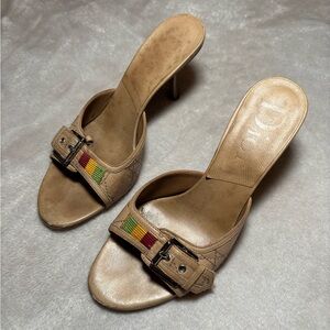 Christian Dior Rasta Vintage 2004 Mules Heels